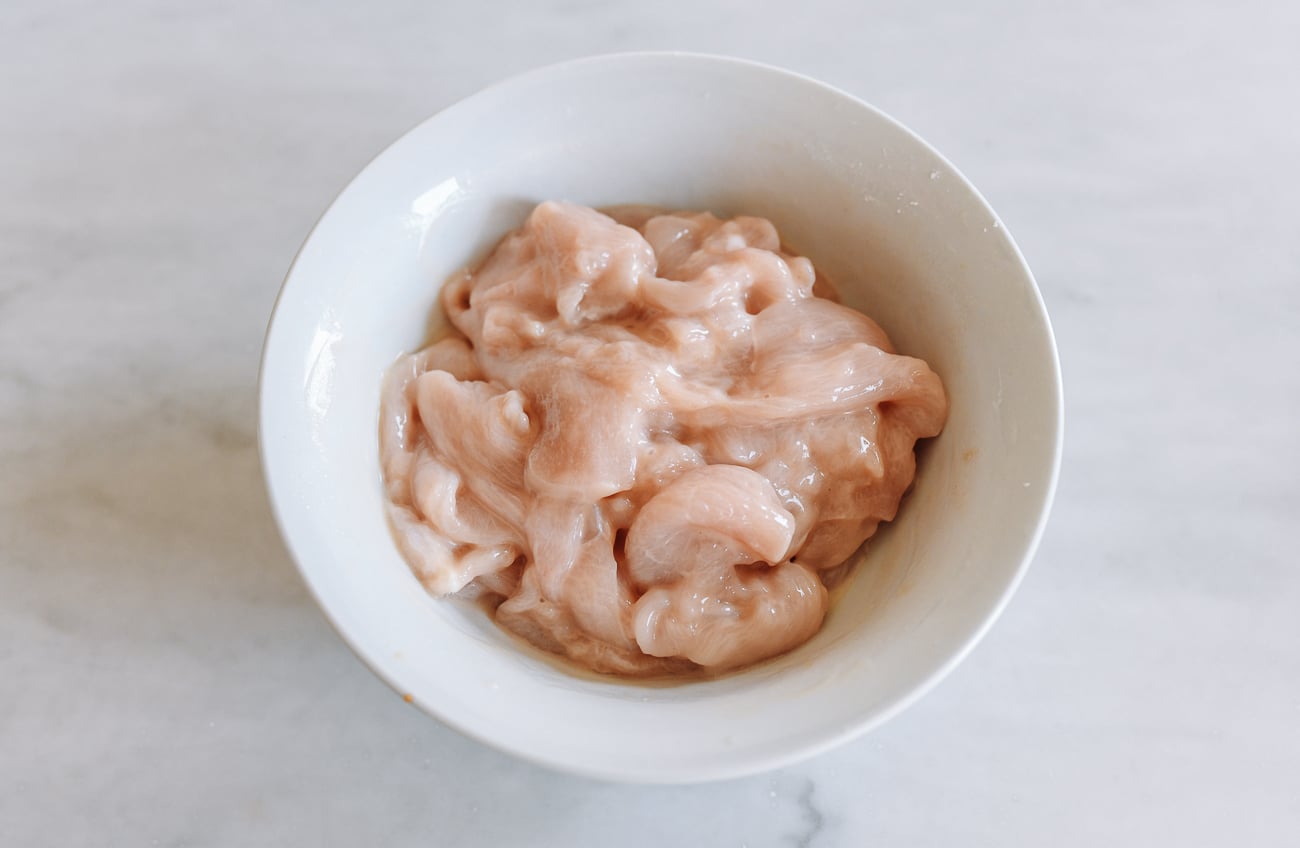 Marinating chicken