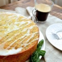 Lemon Basil Yogurt Cake