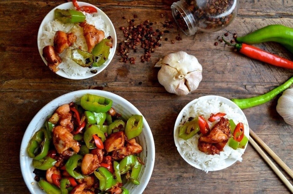Sichuan Spicy Three Pepper Chicken - chilis, by jcghk.dfhdjkvfj.cf