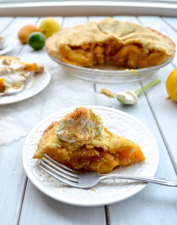 Mango Pie Recipe with Citrus Whipped Cream