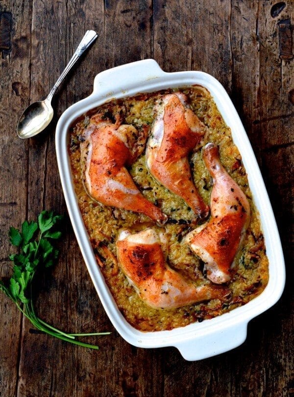 Roast Chicken on Wild Mushroom Sticky Rice "Risotto" by jcghk.dfhdjkvfj.cf