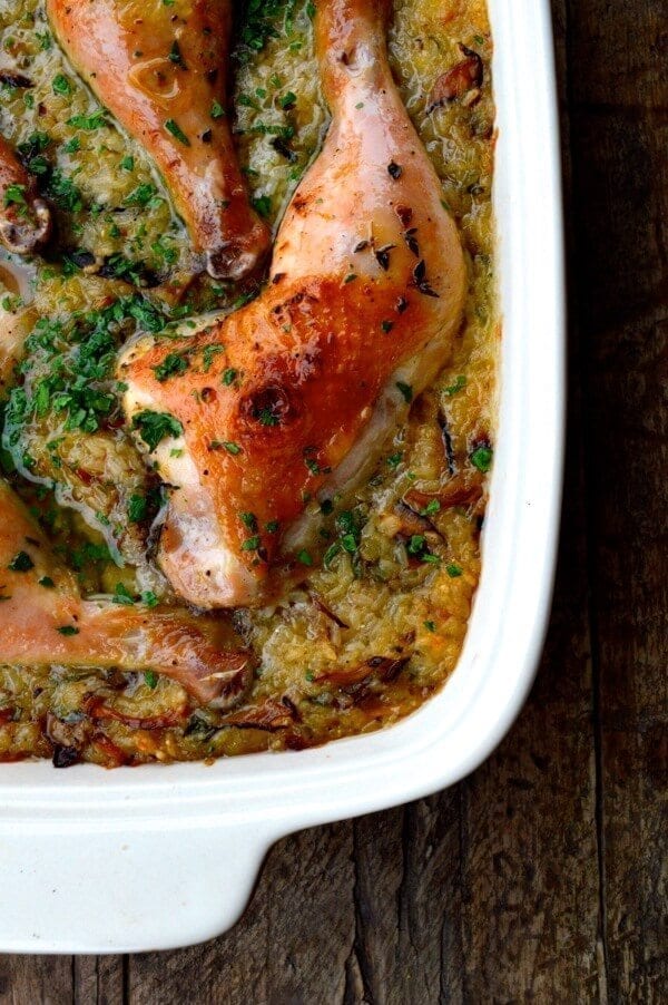 Roast Chicken on Wild Mushroom Sticky Rice "Risotto" by jcghk.dfhdjkvfj.cf