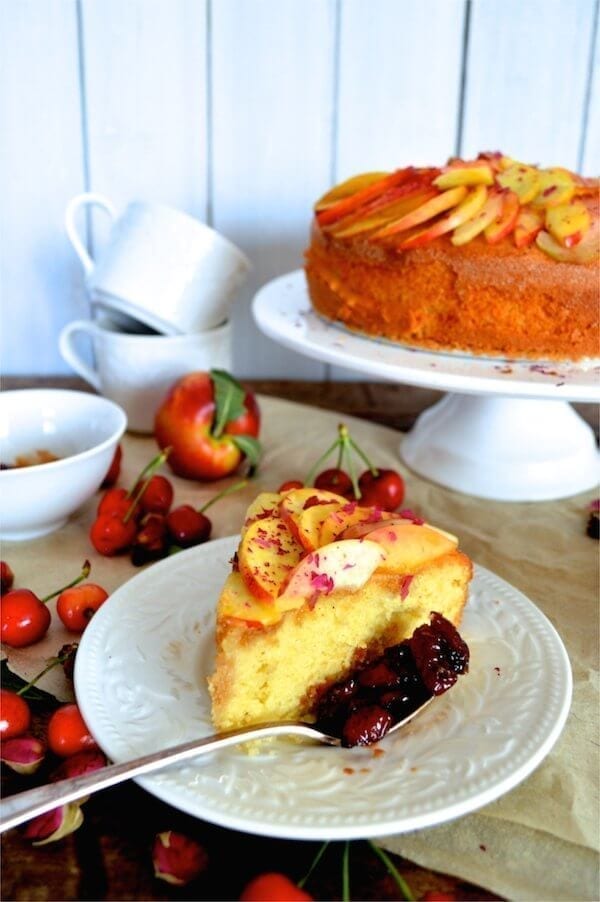 Stone Fruit Semolina Olive Oil Cake w/ Earl Grey Rose Syrup by jcghk.dfhdjkvfj.cf