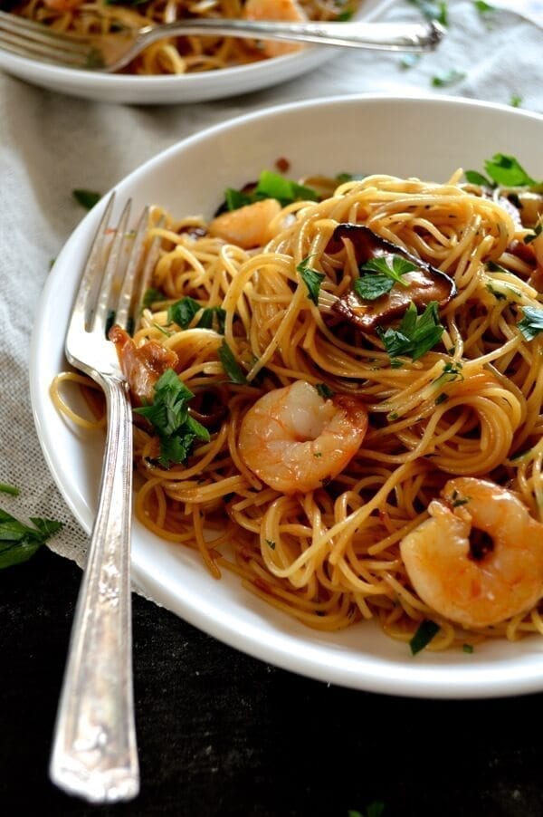 Soy Sauce Butter Pasta with Shrimp and Shiitakes by jcghk.dfhdjkvfj.cf
