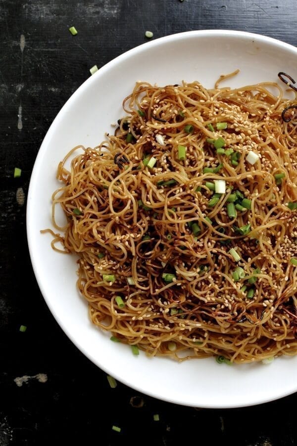 Pan-fried Honey Hoisin Noodles