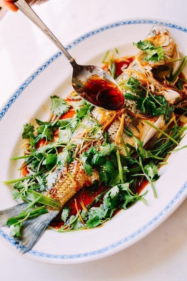 Steamed Whole Fish, Chinese Style