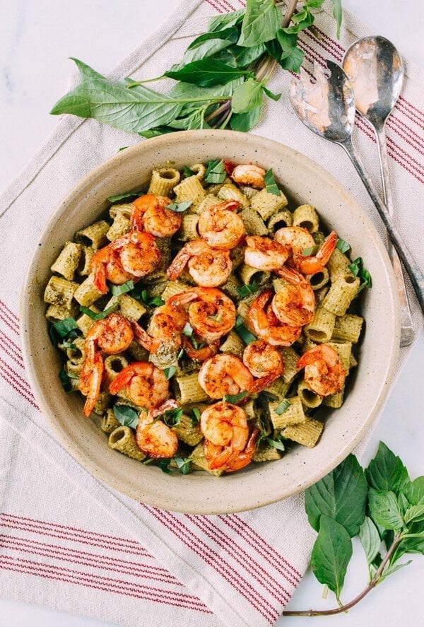 Thai Basil Pesto Pasta with Spicy Shrimp, by jcghk.dfhdjkvfj.cf