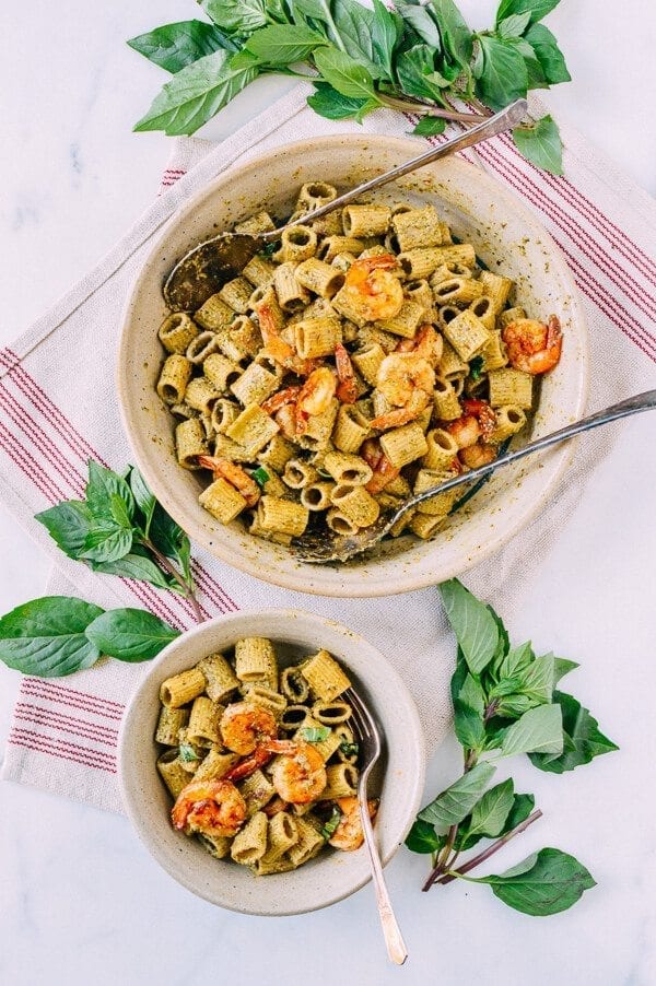 Thai Basil Pesto Pasta with Spicy Shrimp, by jcghk.dfhdjkvfj.cf