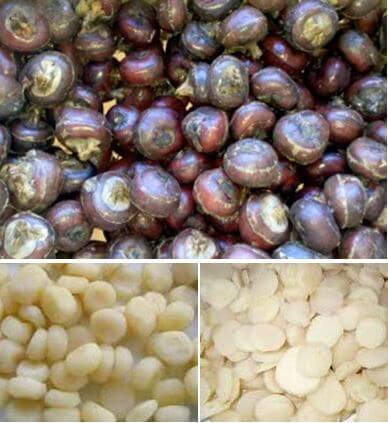water chestnuts