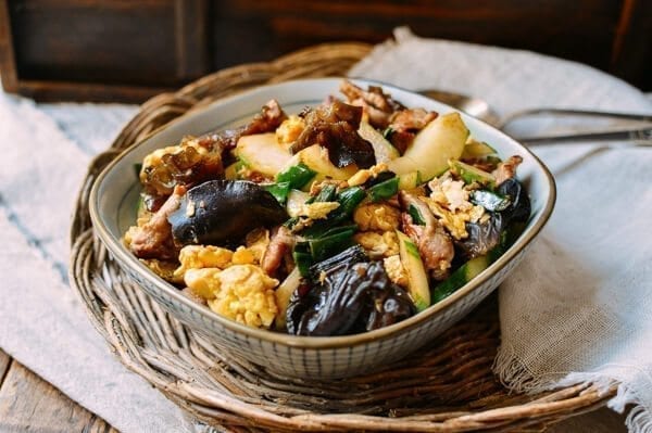 Traditional Chinese moo shu pork