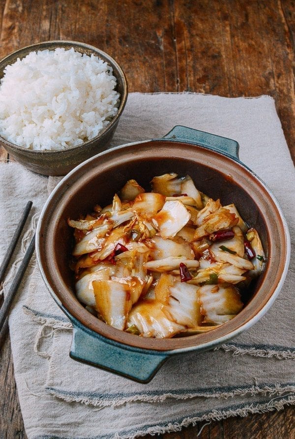 Sichuan Napa Cabbage Stir-fry (Suan La Bai Cai)