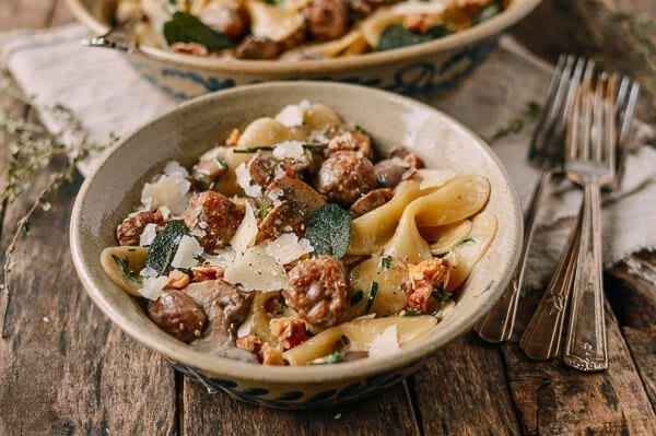 Winter Pasta with Mushrooms, Sausage Meatballs, Walnuts & Crispy Sage, by jcghk.dfhdjkvfj.cf