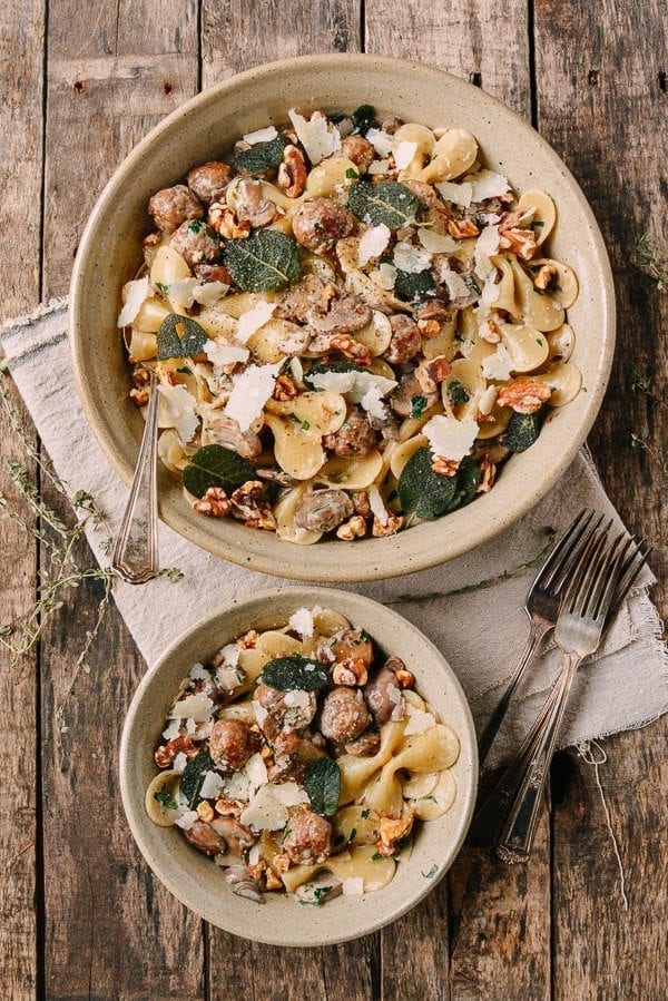 Winter Pasta with Mushrooms, Sausage Meatballs, Walnuts & Crispy Sage, by jcghk.dfhdjkvfj.cf