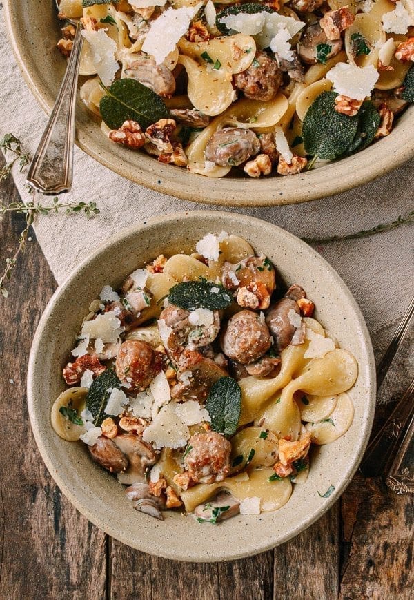 Winter Pasta with Mushrooms, Sausage Meatballs, Walnuts & Crispy Sage, by jcghk.dfhdjkvfj.cf