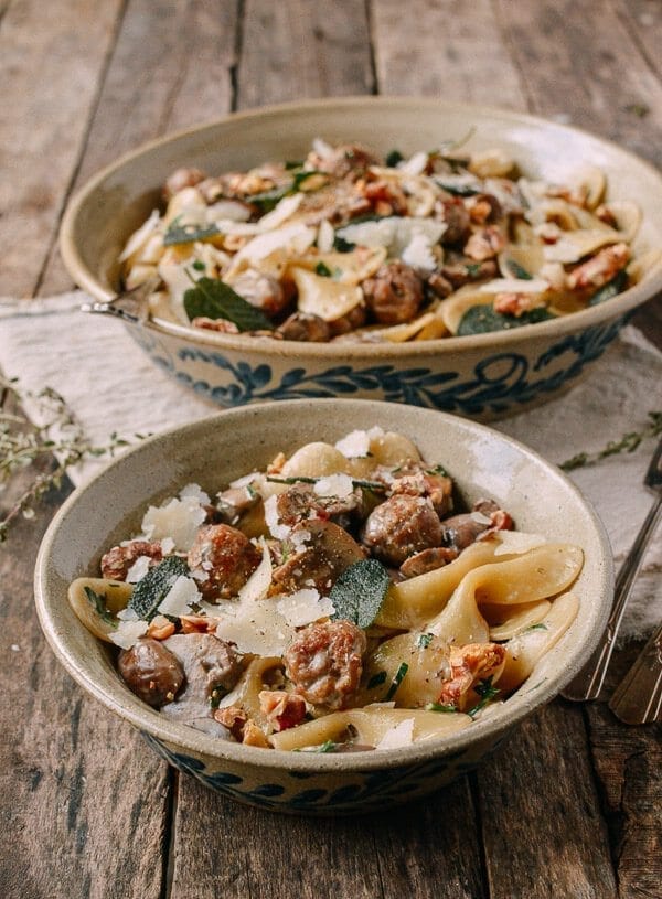 Winter Pasta with Mushrooms, Sausage Meatballs, Walnuts & Crispy Sage, by jcghk.dfhdjkvfj.cf