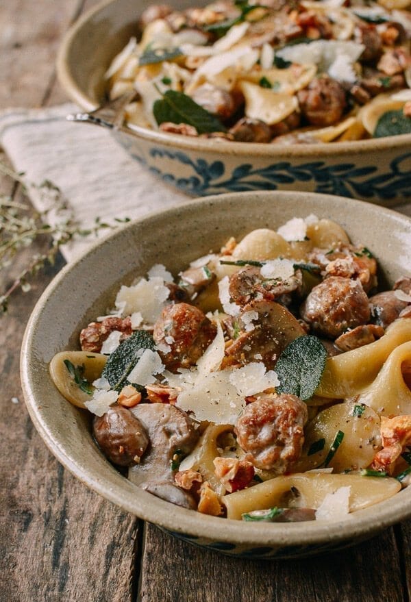 Winter Pasta with Mushrooms, Sausage Meatballs, Walnuts & Crispy Sage, by jcghk.dfhdjkvfj.cf