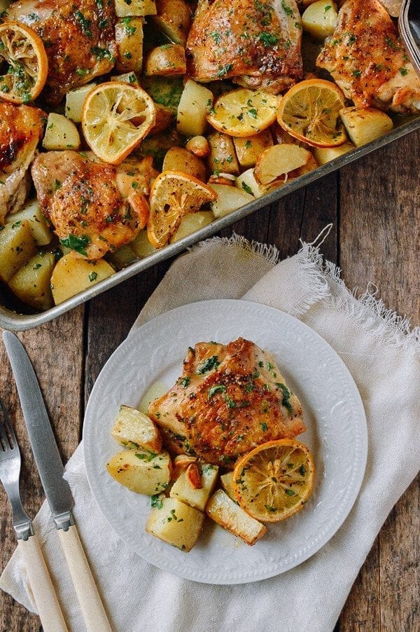Roasted Lemon Chicken Thighs with Potatoes, by jcghk.dfhdjkvfj.cf