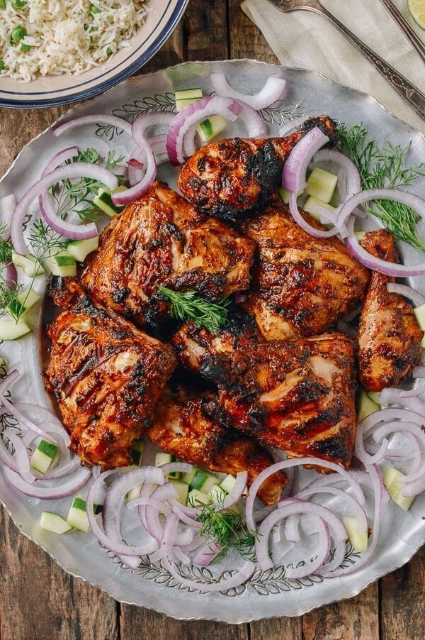 Grilled Tandoori Chicken with Indian-Style Rice, by jcghk.dfhdjkvfj.cf
