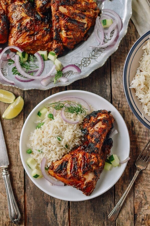 Grilled Tandoori Chicken with Indian-Style Rice, by jcghk.dfhdjkvfj.cf