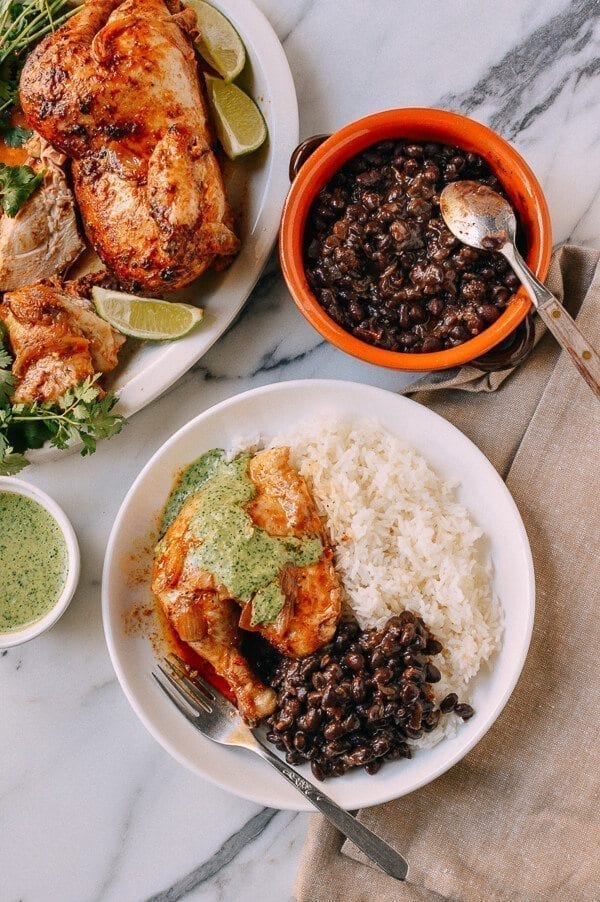 Peruvian Chicken & Green Sauce