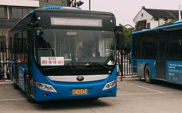 Bus 350 in Wuzhen