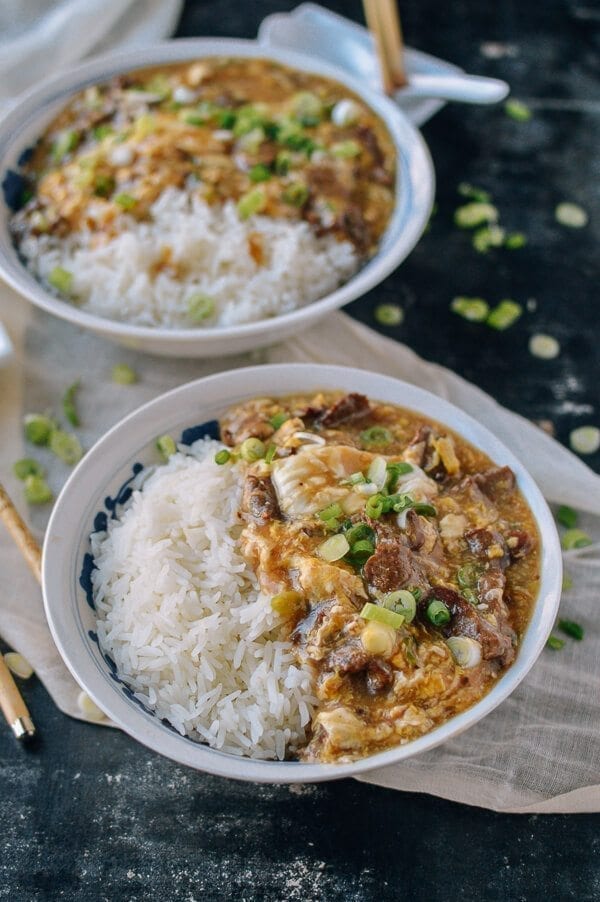 Beef and Egg Stir Fry Rice Bowls
