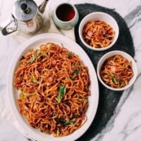 Bacon & Scallion Egg Noodle Stir-fry, by jcghk.dfhdjkvfj.cf