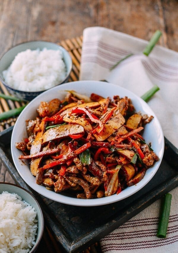 Five Spice Tofu with Shredded Pork (香干肉丝)