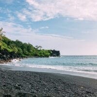 Black Sand Beach on Road to Hana, by jcghk.dfhdjkvfj.cf