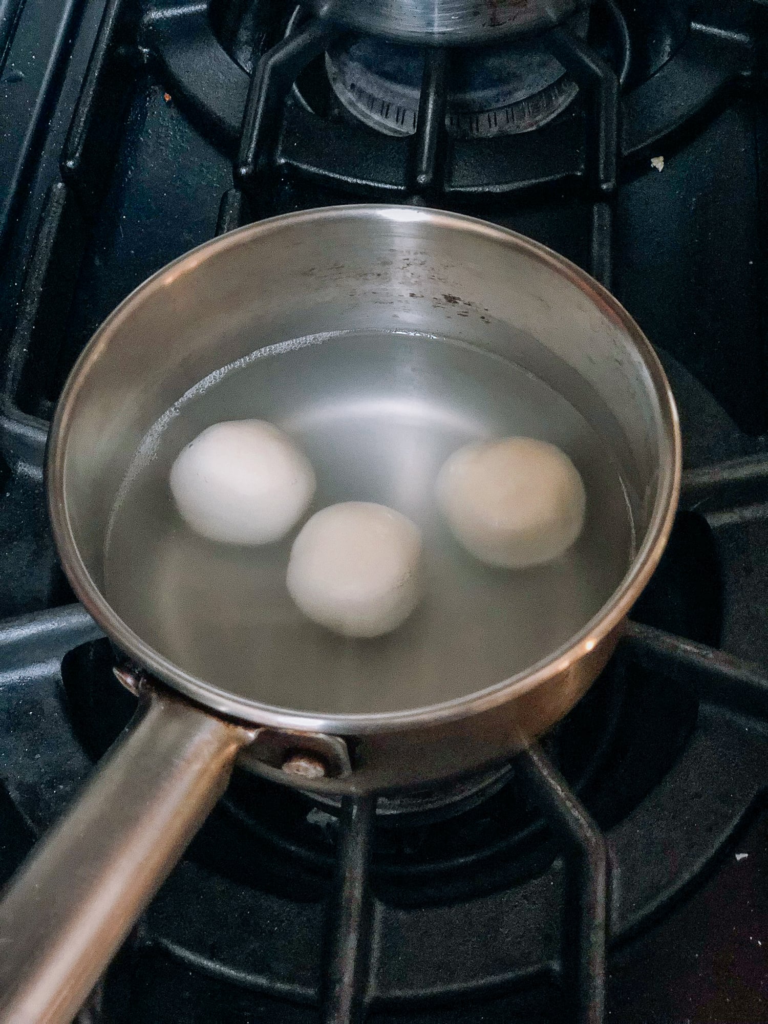 cooking rice dough ball=s in water for Savory Tang Yuan, by jcghk.dfhdjkvfj.cf