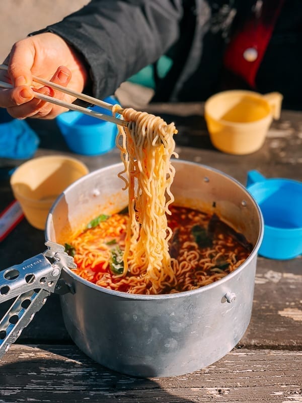 Spicy Ramen cooked in a camping pot, jcghk.dfhdjkvfj.cf