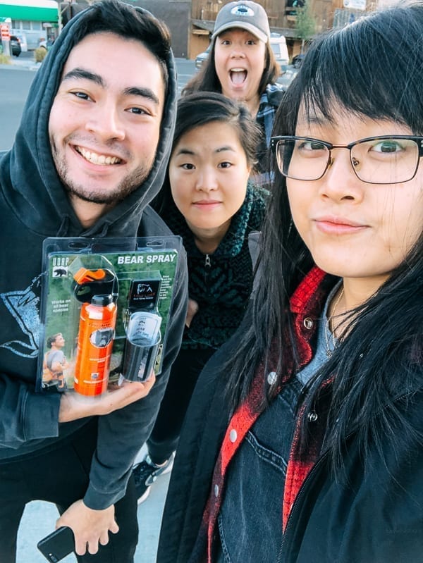 Chris, Sarah, Kim, Kaitlin being prepared with bear spray, jcghk.dfhdjkvfj.cf