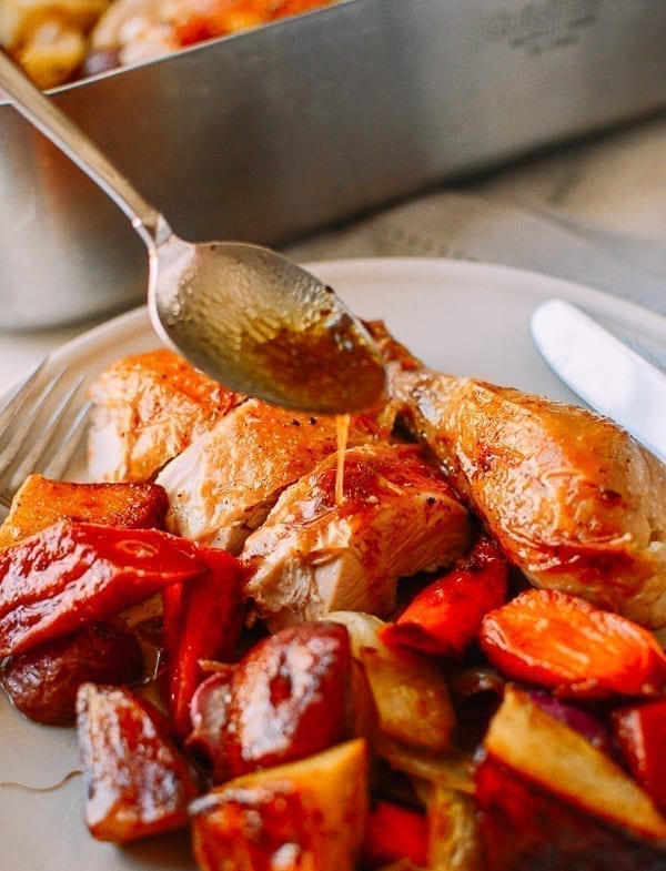Baked Whole Chicken with Vegetables