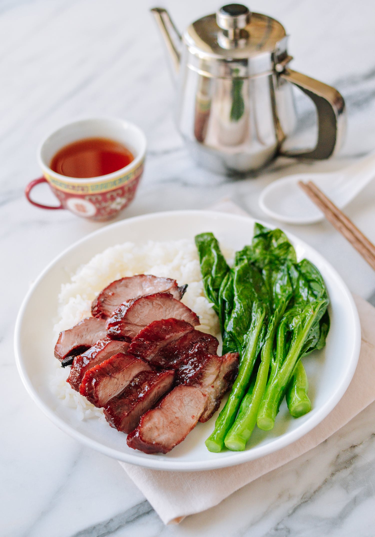 Char Siu Rice Plate with Greens, jcghk.dfhdjkvfj.cf
