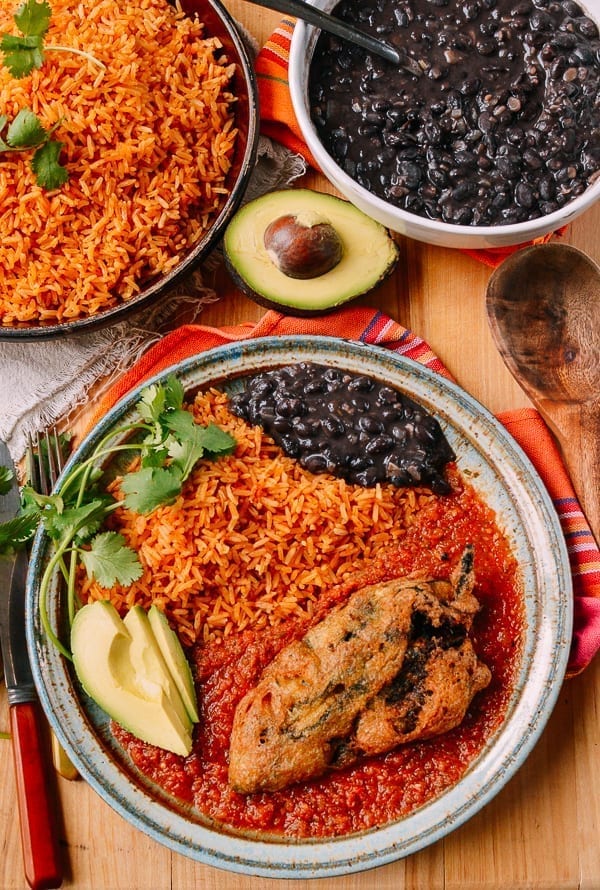Chiles Rellenos with rice and beans, jcghk.dfhdjkvfj.cf
