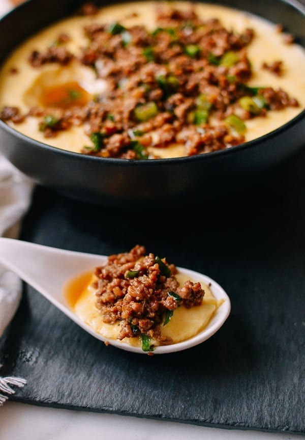 Spoonful of steamed eggs with pork, jcghk.dfhdjkvfj.cf
