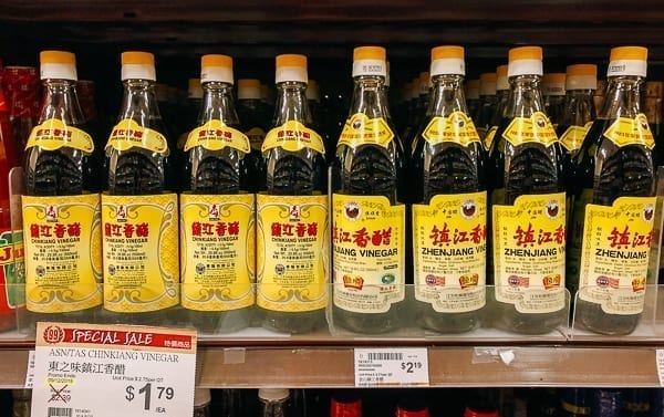 Bottles of Chinkiang and Zhenjiang vinegar on store shelf, jcghk.dfhdjkvfj.cf