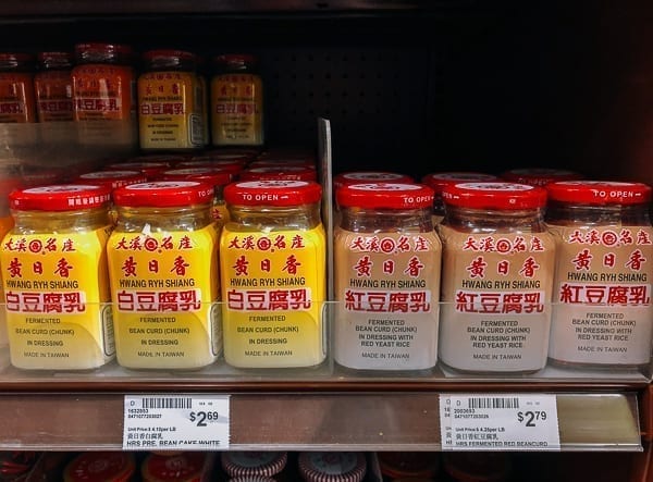 White and red tofu cheese on store shelf, jcghk.dfhdjkvfj.cf