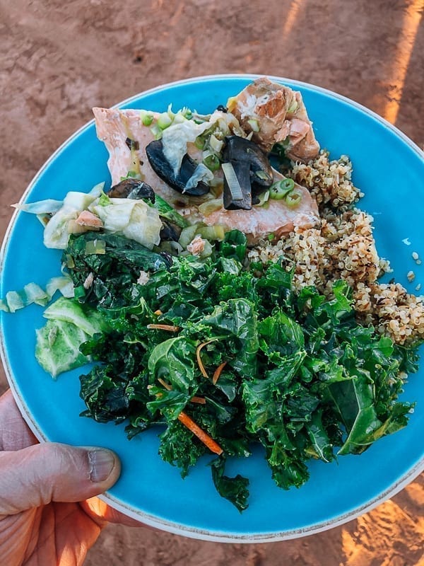 Salmon, quinoa, kale salad dinner at canyonlands by jcghk.dfhdjkvfj.cf