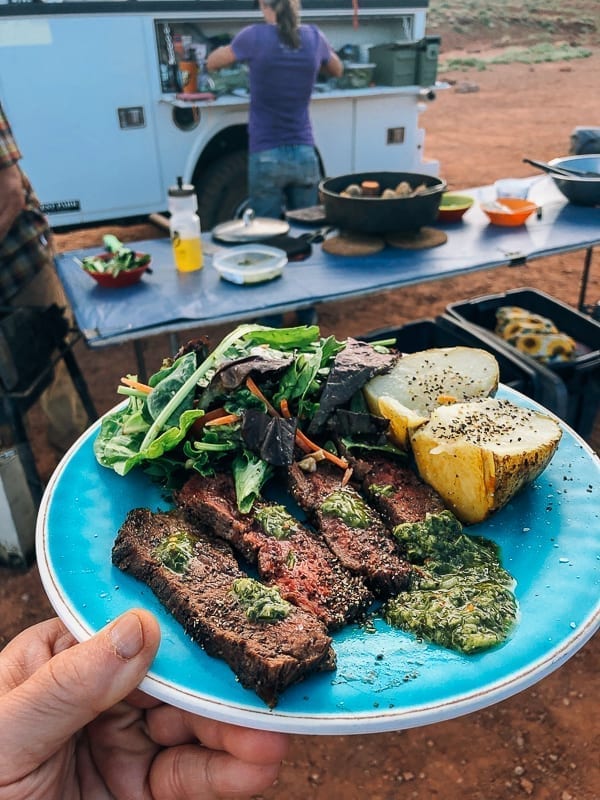 Steak Dinner at Airport Campground on White Rim trail by jcghk.dfhdjkvfj.cf