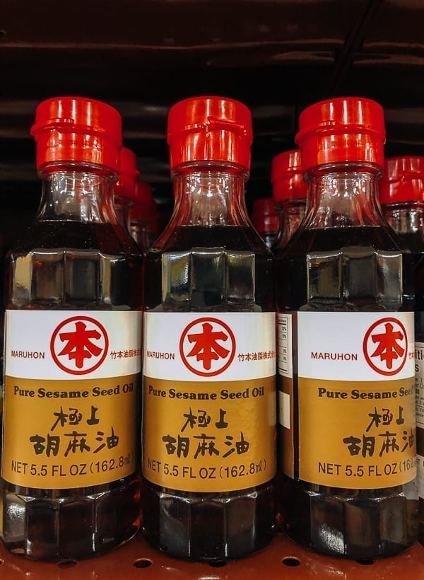 Maruhon Pure Sesame Seed Oil on store shelf, jcghk.dfhdjkvfj.cf