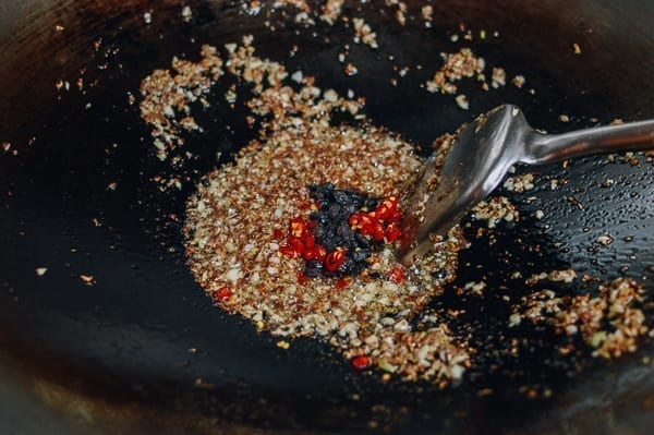 Adding fermented black beans and chilies, jcghk.dfhdjkvfj.cf