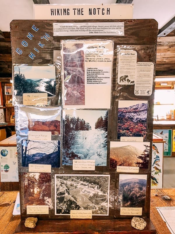Signs in Crawford Notch State Park visitor’s center, jcghk.dfhdjkvfj.cf
