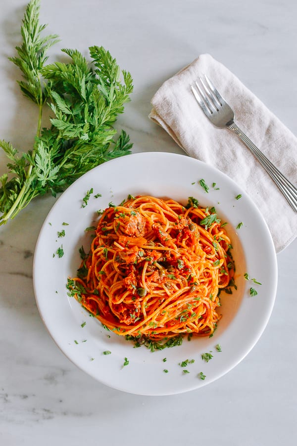 Pantry Spaghetti with Tomato Sauce and Tuna, jcghk.dfhdjkvfj.cf