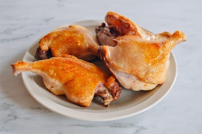 Seared duck legs on plate, jcghk.dfhdjkvfj.cf