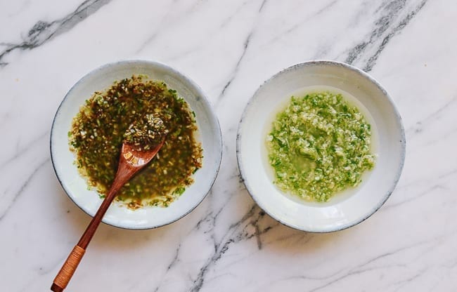Ginger scallion oil with and without soy sauce, jcghk.dfhdjkvfj.cf