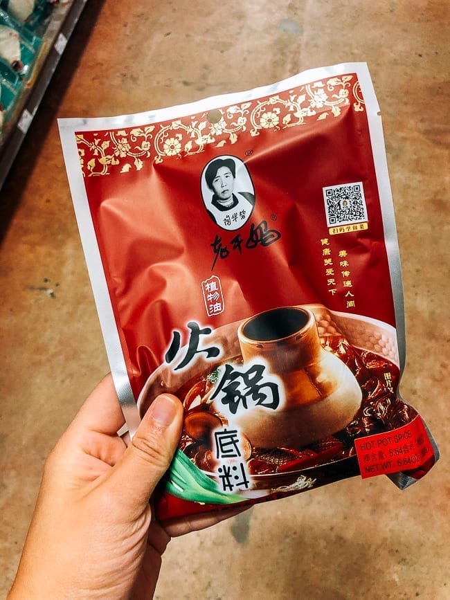 Packet of Lao Gan Ma Hot Pot Soup Base