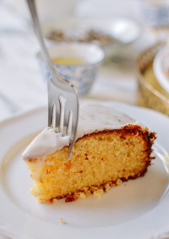 Fork cutting through osmanthus cake slice, jcghk.dfhdjkvfj.cf