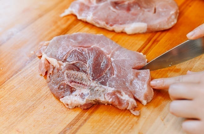 Making cuts in pork loin end chops, jcghk.dfhdjkvfj.cf