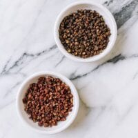 Red and Green Sichuan Peppercorns in small dishes, jcghk.dfhdjkvfj.cf